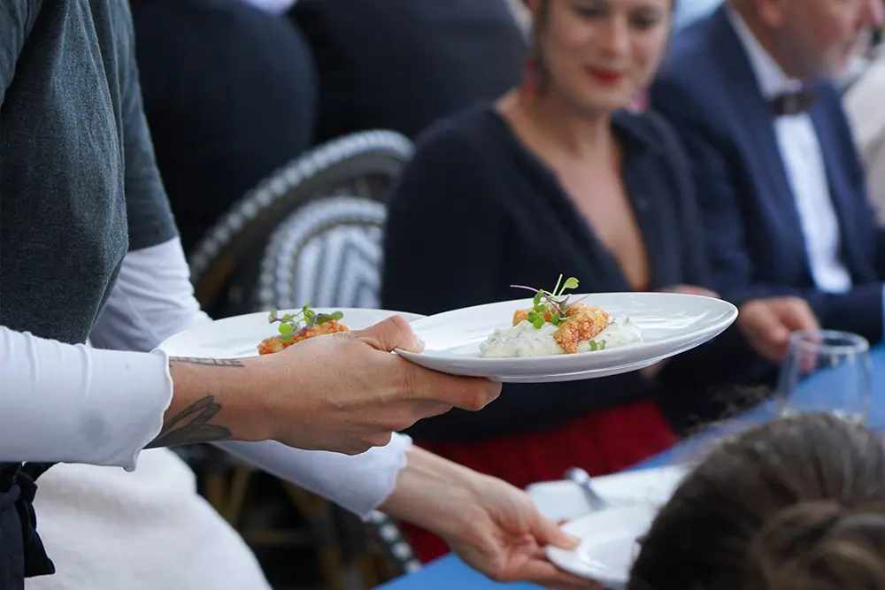 A table laid by chef Bruno Bonnier in Barcelona